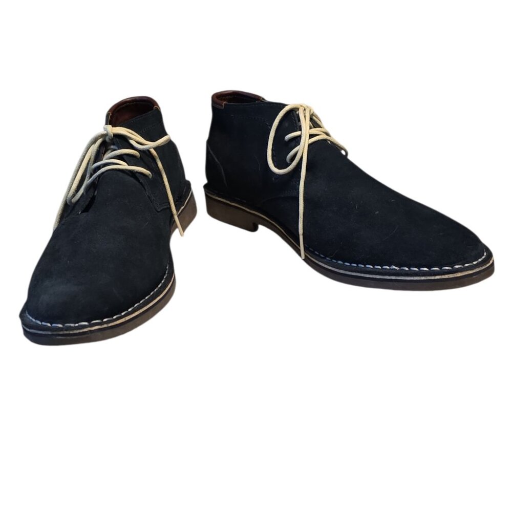 Size 13 Reaction by Kenneth Cole Midnight Blue Suede "Desert Sun" Chukka Boots
